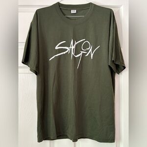Vintage Saigon Olive Green Men's Tourism T-Shirt
